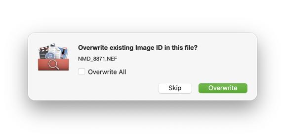 Overwrite existing Image ID