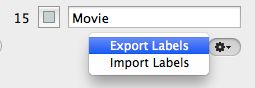 NeoFinder Export Labels